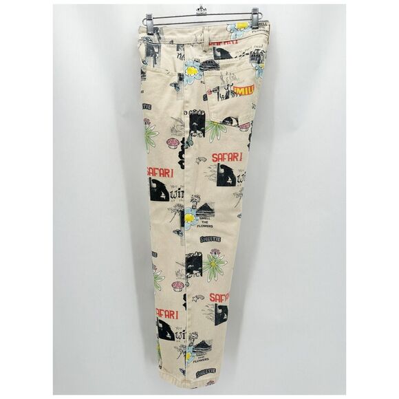 UO M/SF/T Mad Minds Heavenly People Painter Jeans Size‎ 28 Ivory Relaxed Skater - Picture 8 of 12